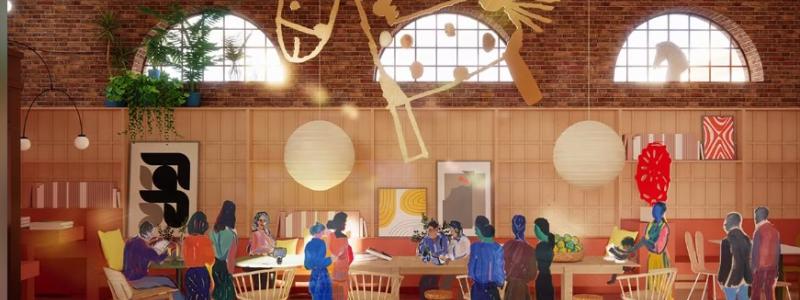 Hur kan köpcentrum utvecklas i riktning mot en hållbarare handel? Arkitekterna Fredrik Kjellgren på FOJAB och handelsexpert Carl-Johan Viklund har tagit fram konceptet Loopen. Bild Fojab