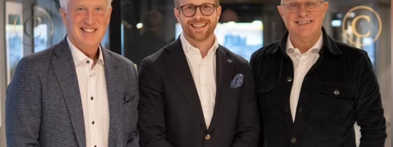 Mats Dahlström, Fredrik Kjell och Lennart Hagberg - ägartrio på HusmanHagberg AB