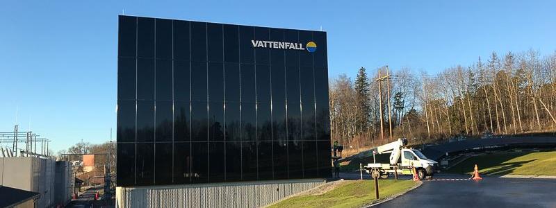 Vattenfall Eldistribution transformatorstation i Järva. Foto: Vattenfall Eldistribution