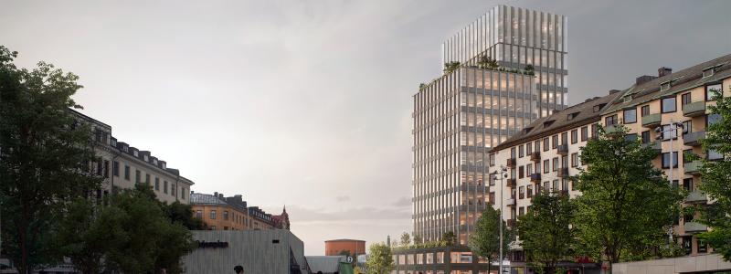 Visionsbild Spelbomskan 9. Visionsbild av: White Arkitekter
