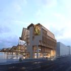 Träbyggnaden Anthony Timberlands Centre for Design and Materials Innovation vid University of Arkansas, Fay Jones School of Architecture har väckt internationell uppmärksamhet. Foto: Crafton Architects