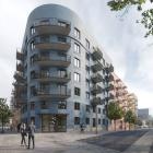 Vy från korsningen Frösögatan och Sveagatan. Till höger i bild skymtar tunnelbanestationen på Sveatorget. Visionsbild: Reliwe och Fojab.