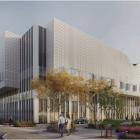 Den nya vårdbyggnaden för framtidens ortopedi vid Hässleholms sjukhus byggs via en samverkansentreprenad mellan Region Skåne och Skanska. Projektet ska stå klart under första halvåret 2028. Bildkälla: Arkitekterna Krook & Tjäder