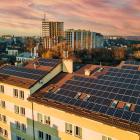 Solpaneler på tak. Pressbild: Bixia