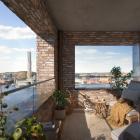 Brf NewYork Balkongutsikt. Pressbild: Riksbyggen