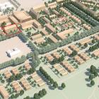 MKBs förvärv av två marklotter i det kommande bostadsområdet Gottorp är markerade. Illustration: Fojab