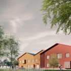 Illustrationsbild av daghemmet Pääskyvuori i Åbo. Stadens stadsfullmäktige har valt YIT som entreprenör för att bygga sju daghem i Åbo samt som leverantör av deras livscykeltjänster. Bild: Lukkaroinen Arkitekter
