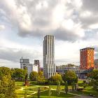 Lighthouse i Strijp-S – Eindhovens högsta bostadstorn på 109 meter. Foto: De Zwarte Hond, foto credit: Sebastian van Damme