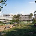 Ny grundskola i Täby park. Bild av Nystad och Liljewall Arkitekter