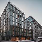 På Norrbackagatan 49 i Vasastan pågår uppförandet av 79 bostäder inom projektet Tile House. Byggnaden är ritad av Kjellander Sjöberg, som har utformat ett platsanpassat infill-projekt på uppdrag av utvecklaren Fokus Nordic. Foto: Johan Fowelin