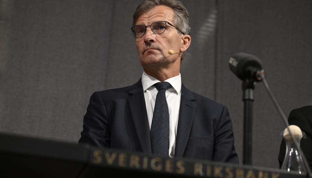 Pontus Lundahl/TT: Finansinspektionens generaldirektör Erik Thedéen, som blir ny riksbankschef vid årsskiftet, anser att amorteringskravet ska ligga kvar. Arkivbild.