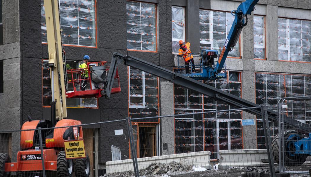 Helena Landstedt/TT: Nu tros bostadsbyggandet minska. Arkivbild.