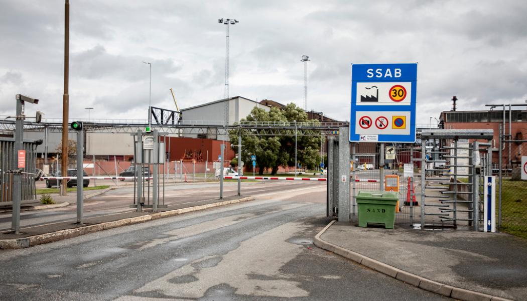Christine Olsson/TT: SSAB:s anläggning i Oxelösund ska ställas om så att verksamheten drivs med el. Arkivbild.