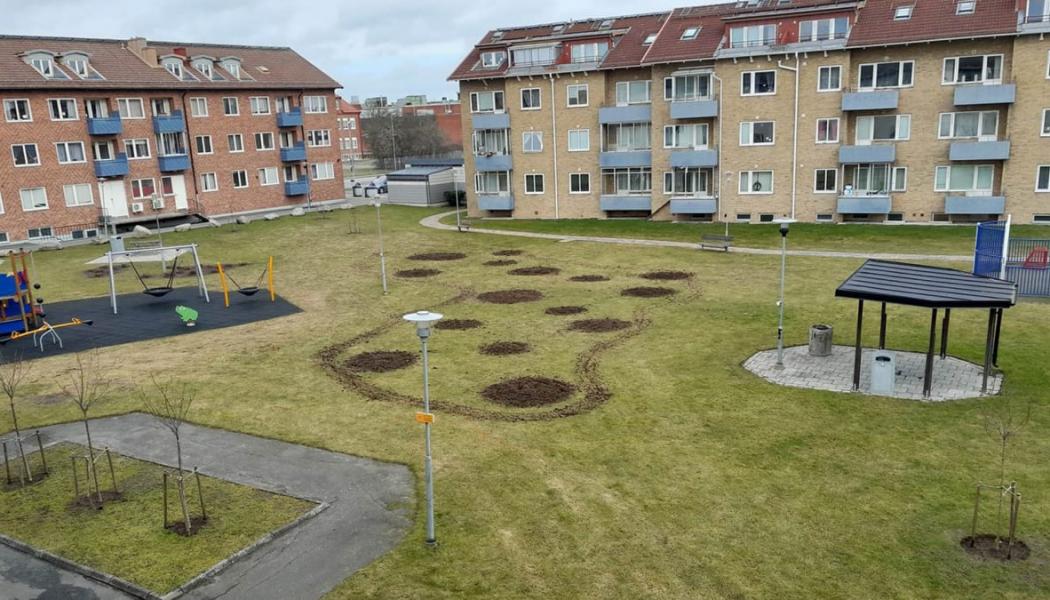 Utgrävning för äng Kärnmakaren. Foto: HSB Skåne