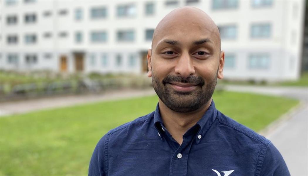 Wasim Chowdhury, områdeschef för Victoriahem i Bro. Foto: Victoriahem