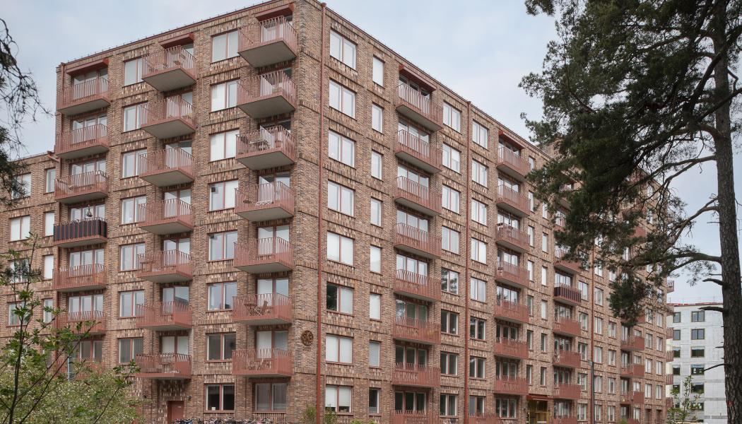 Kvarteret Docenten i Rosendal var en av fem finalister till Uppsala kommuns arkitekturpris 2023.