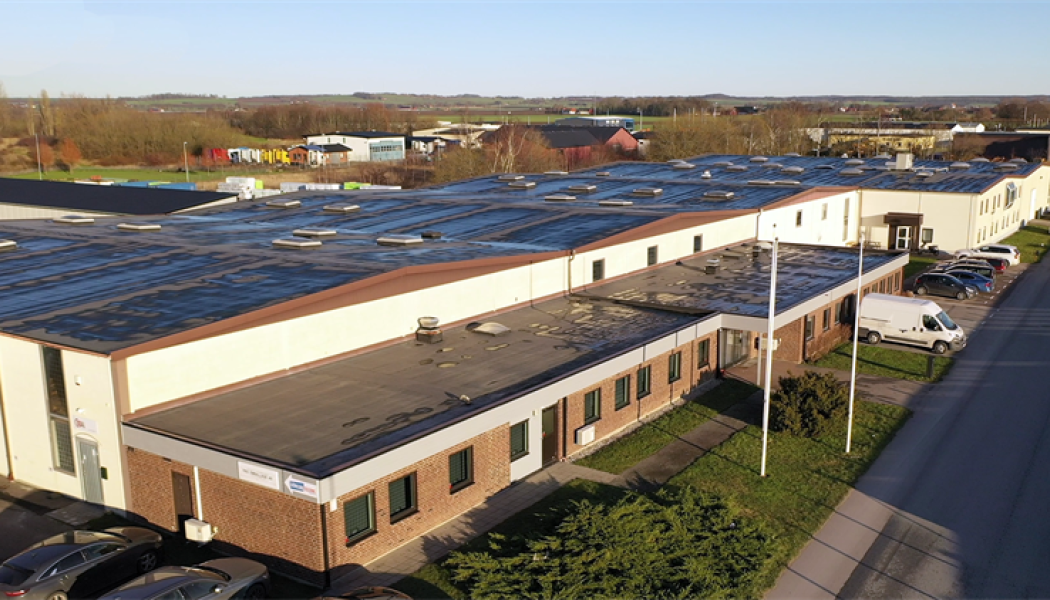 Acrinova utvecklar fastigheten Borggård 1:385 i Staffanstorp med 2800 kvm utvändig yta till den befintliga hyresgästen Nefab Packaging. Foto: Acrinova