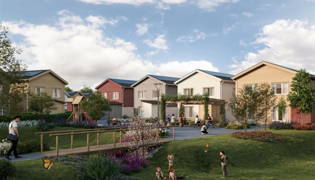    
Bonava Fjärilshusen. Pressbild: Bonava Visualisering