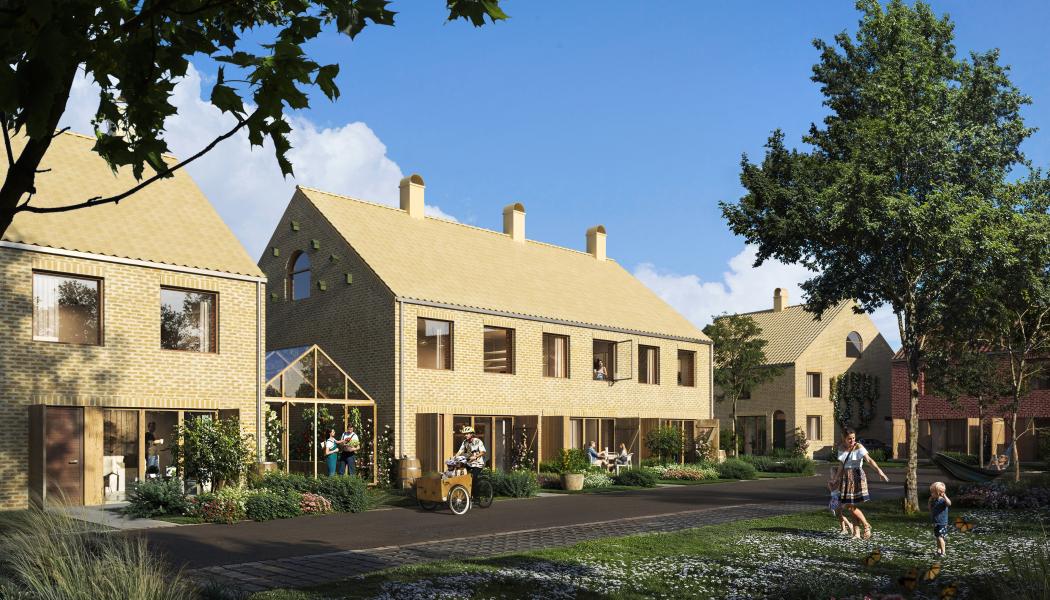 40 radhus och parhus planeras i Västra Ingelstad, Vellinge. Bild: CoForma
