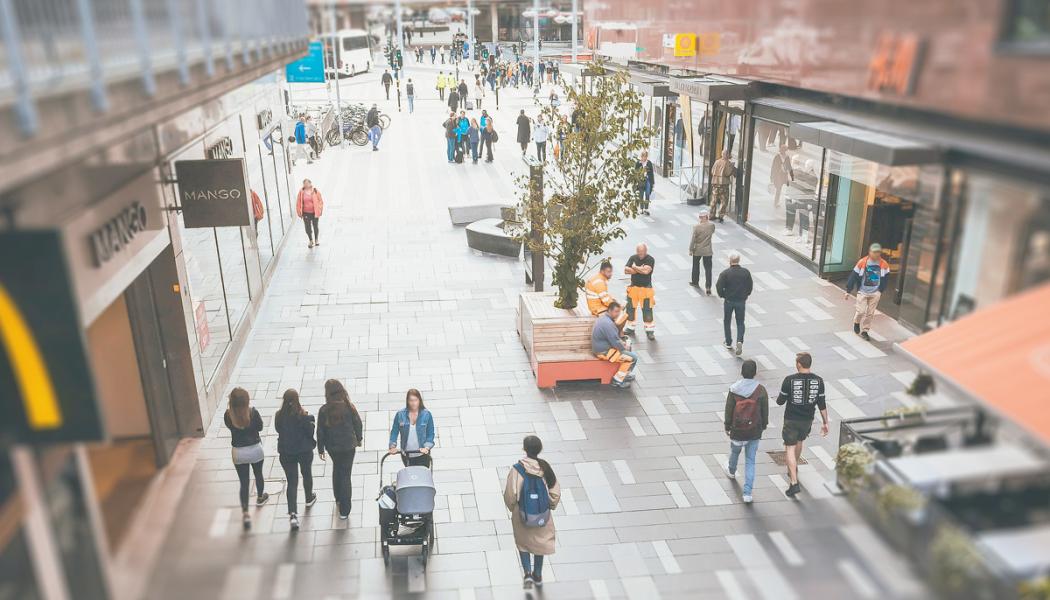 Allt fler företag väljer att lämna centrala lägen för externa handelsområden. Pressbild. Svensk Handel