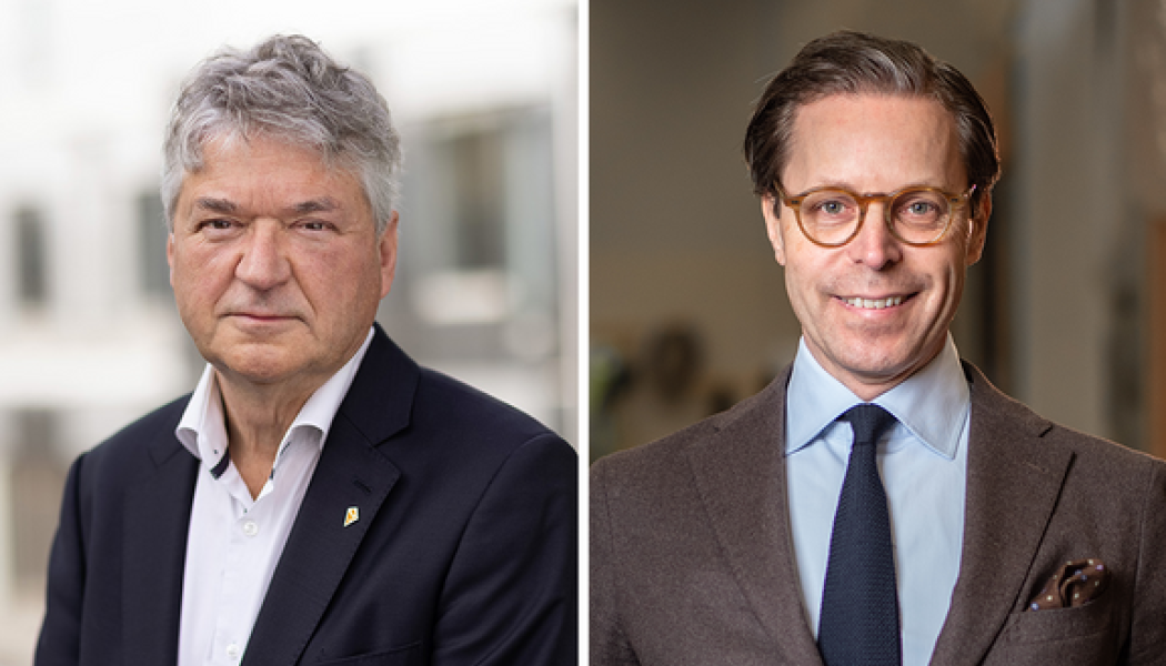 Anders Nordstrand, Sveriges Allmännytta och Johan Knaust, K2A. Foto: Sveriges Allmännytta