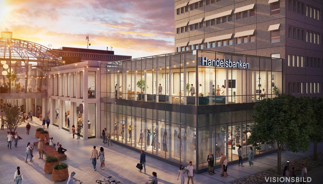 Hendelsbanken visionbild av Lundbergs Fastigheter. 