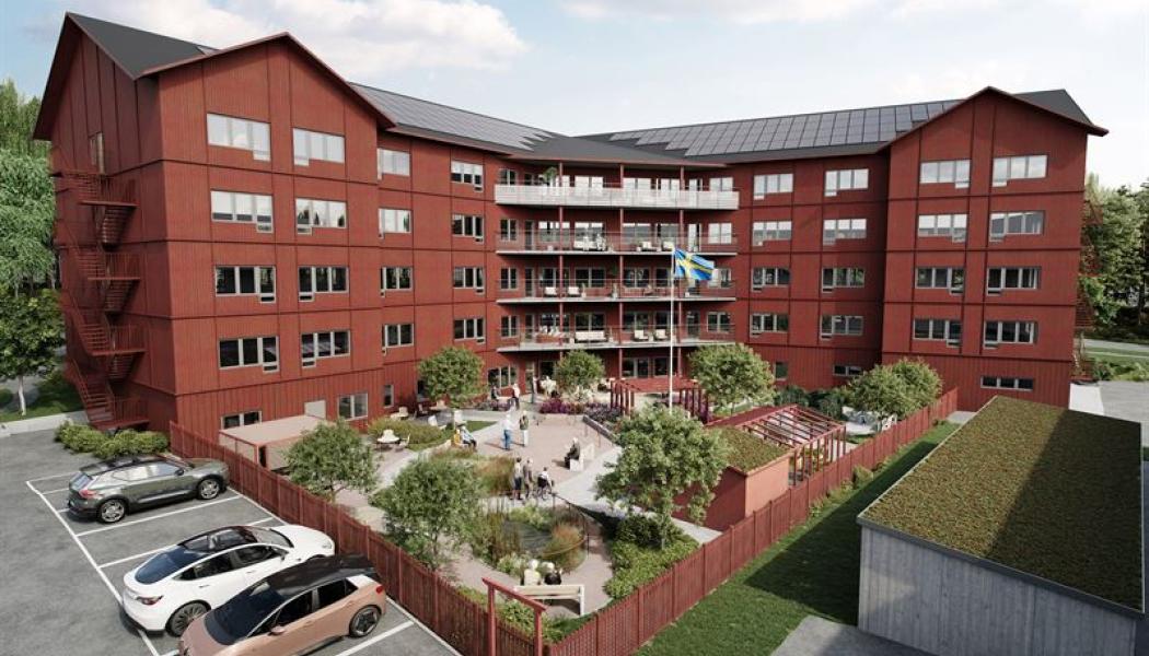 Äldreboendet Haraldsbo i Falun. Pressbild: Skanska