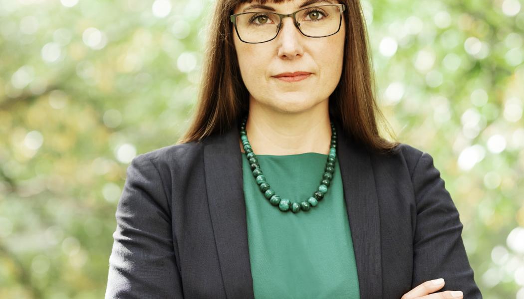 Johanna Bjurskog, hållbarbetschef på Riksbyggen Foto: Evelina Carborn