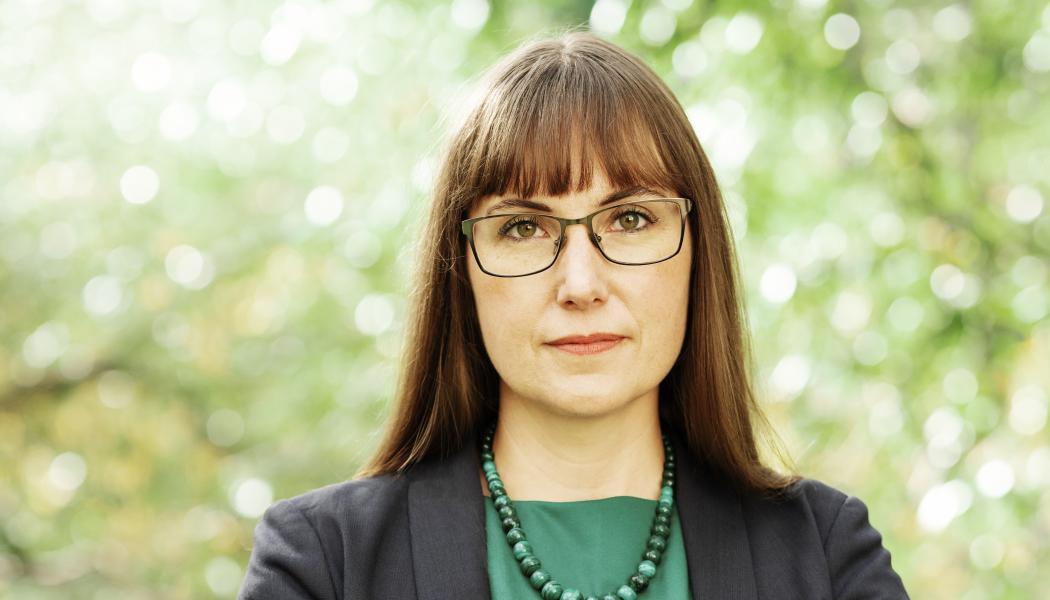 Johanna Bjurskog, hållbarbetschef på Riksbyggen. Av: Evelina Carborn
