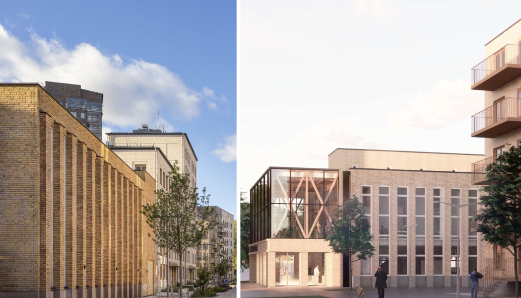 Kraftcentralen Beviljat bygglov Foto Johan Strindberg. Illustration: HSARK.