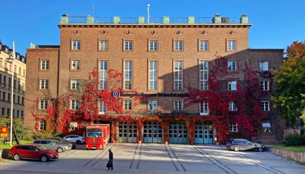 Kungsholmens brandstation som byggdes på 1930-talet. Foto: Ylva Berglund, Stockholms stad.