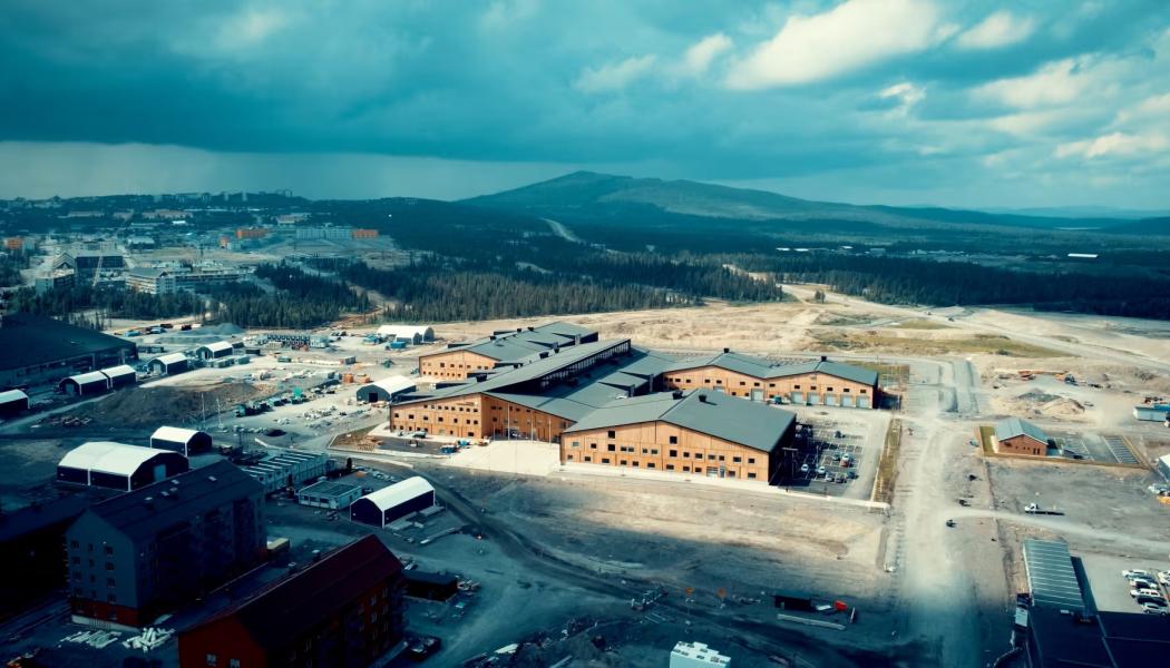 Tegel från Kiruna gamla stadshus kunde återbrukas och användas i byggnationen av Kunskapsstaden. Foto: Traction Productions