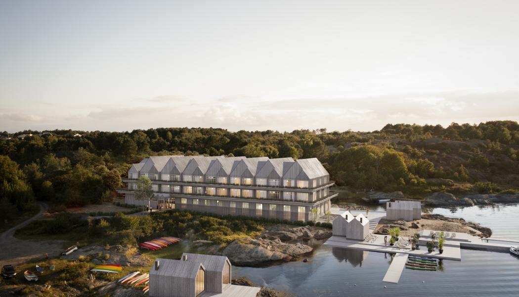 Långesand Havshotell. Illustration: Arkitekterna Krook & Tjäder