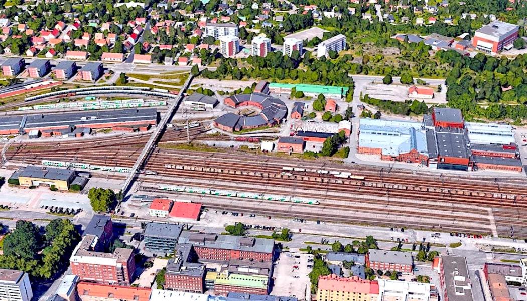 I Logomo, till höger i bilden, förenas historiska industrimiljöer med moderna utrymmen och nytänkande planlösningar. Foto: Logomo