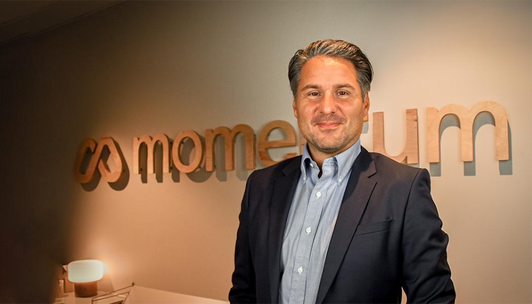 Gustav Bouvin är ny vd på Momentum. Foto: Momentum