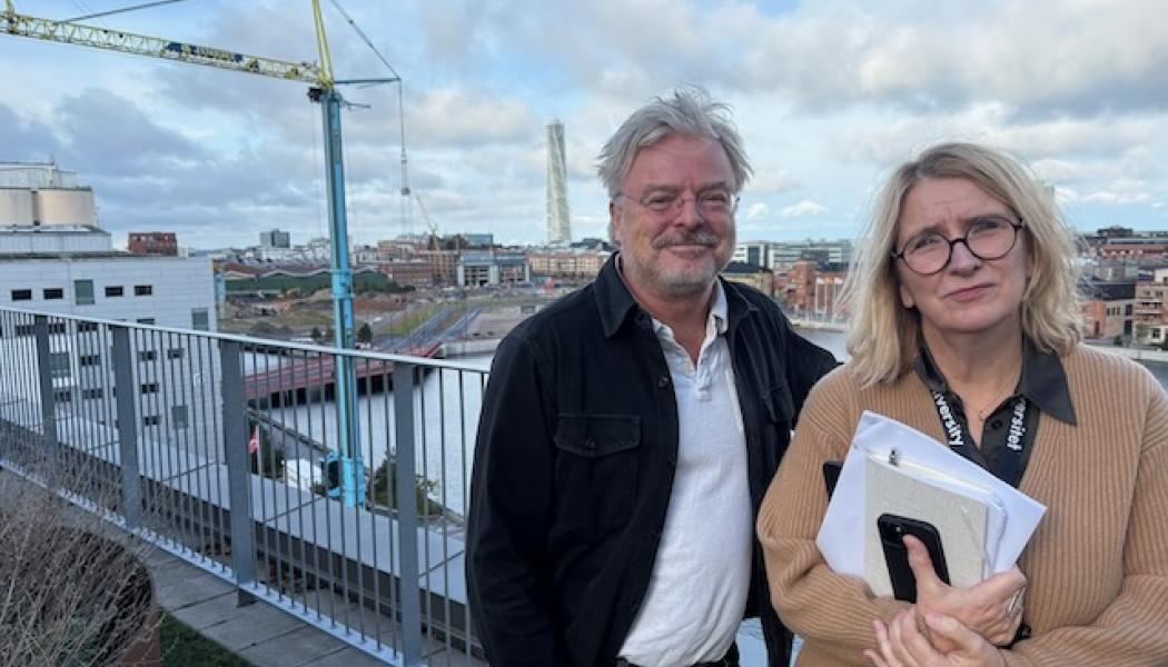 
Bygg- och fastighetsforskarna Niclas Andersson och Karin Staffansson Pauli vid Malmö universitet har undersökt målkonflikter och utmaningar vid transformation av byggnader.  Pressbild: Malmö universitet
