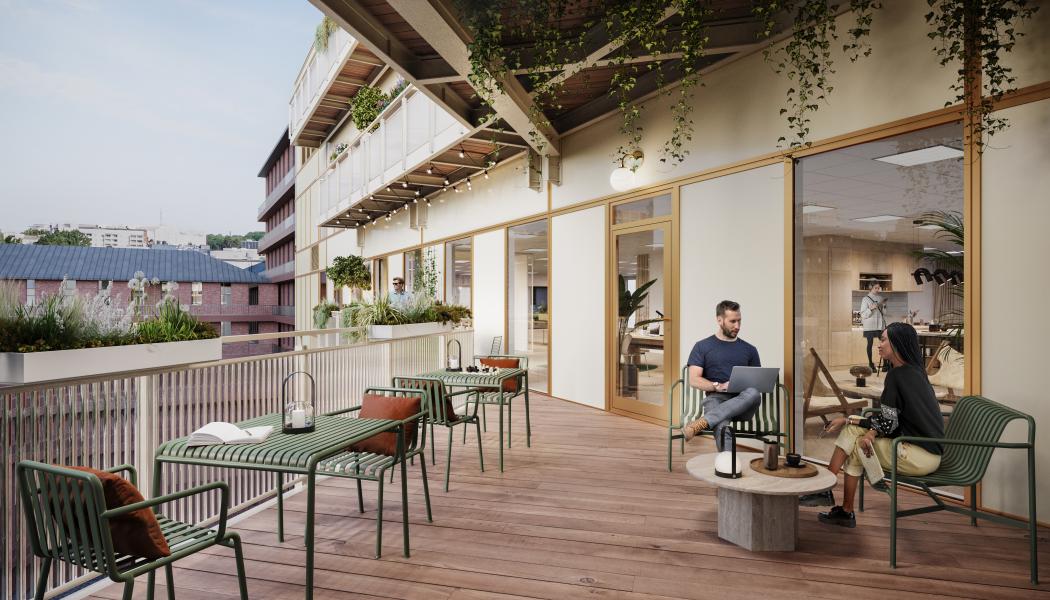 Nova blir ett innovativt fastighetskomplex med drygt 10 000 kvadratmeter uthyrningsbar yta och kommer att hållbarhetscertifieras enligt BREEAM nivå Excellent. Foto: Equator Stockholm