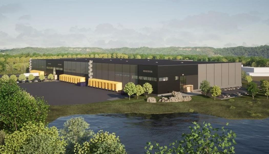 Det blivande logistikcentret i Finland Bild: Nrep Logicenters