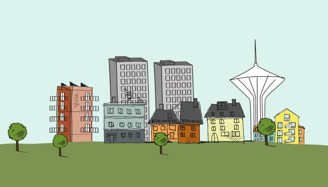 ÖBO har beslutat att sälja fastigheten Tunnbindargränd 2–4 i Södercity, som består av två hus med 133 lägenheter. Illustration: ÖrebroBostäder AB