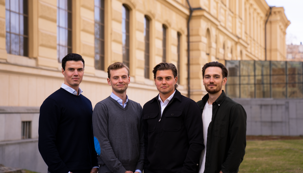 Filip Schröder COO, Tor Andersch CTO, Alexander Olsson CEO, Andreas Eriksson CPO. Foto: Pigello