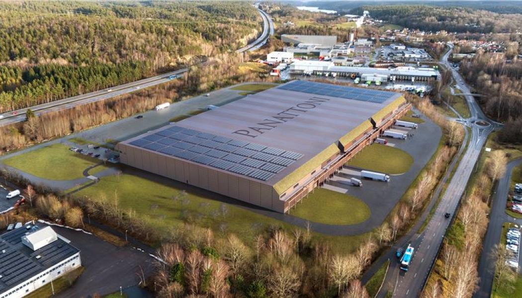 Panattonis nya logistikpark i Mölnlycke. Bild: Panattoni
