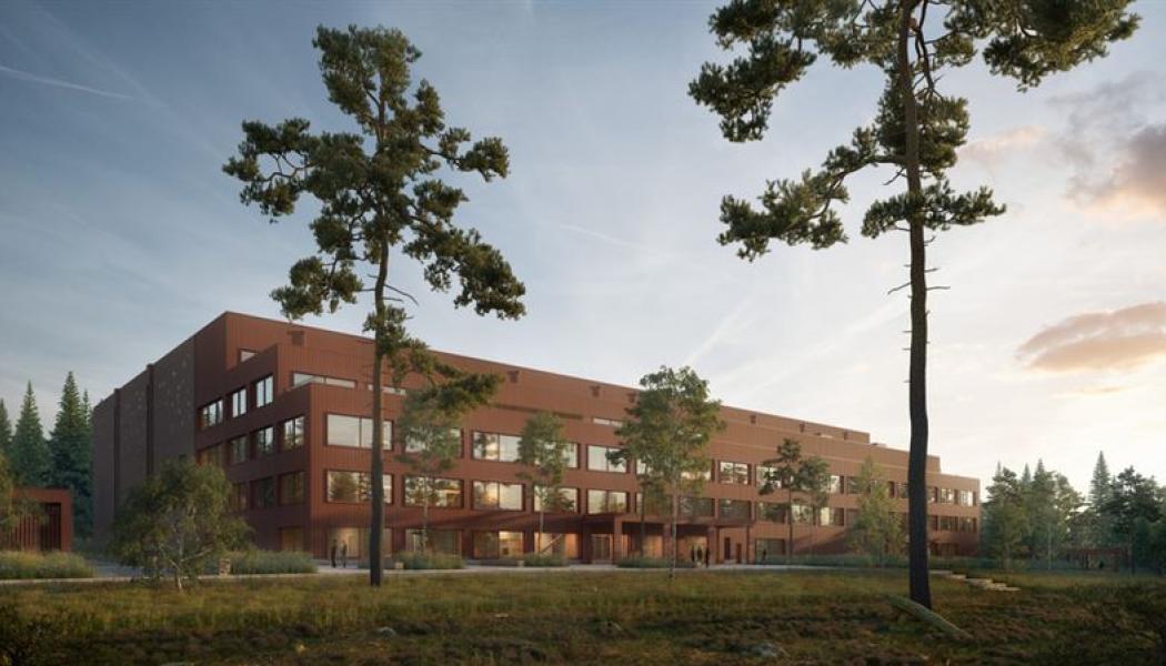 Riksarkivet Härnösand. Arkitektbild (Tengbom Arkitekter) 