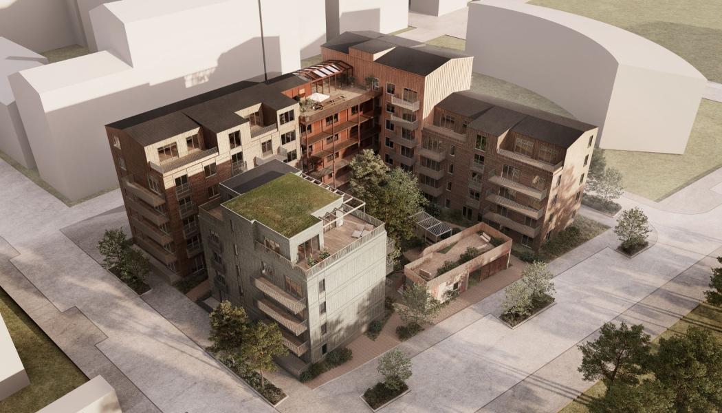 Krook & Tjäder ritar klimatpositiva bostäder i Rosendal