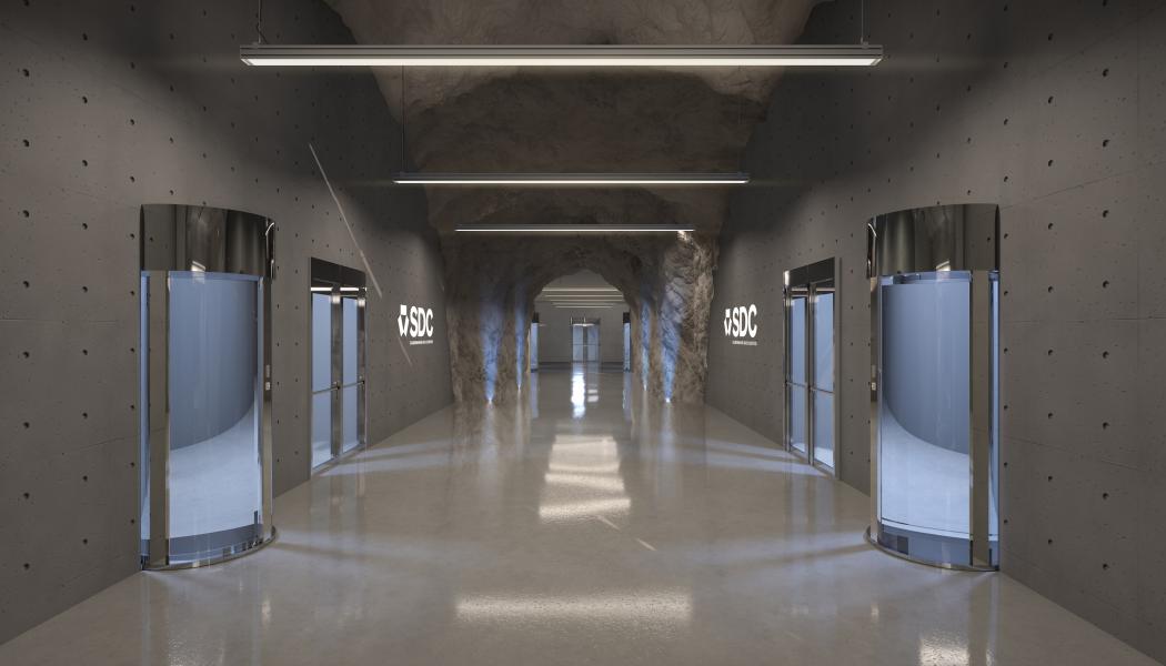 Korridor SDC datacenter. Foto: SDC