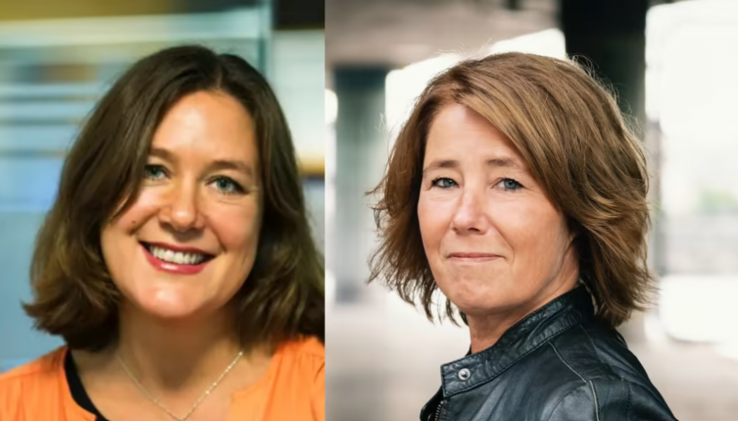Sofia Berg Horner, chefsjurist på Riksbyggen och Johanna Frelin, vd på Riksbyggen. Foto: Riksbyggen
