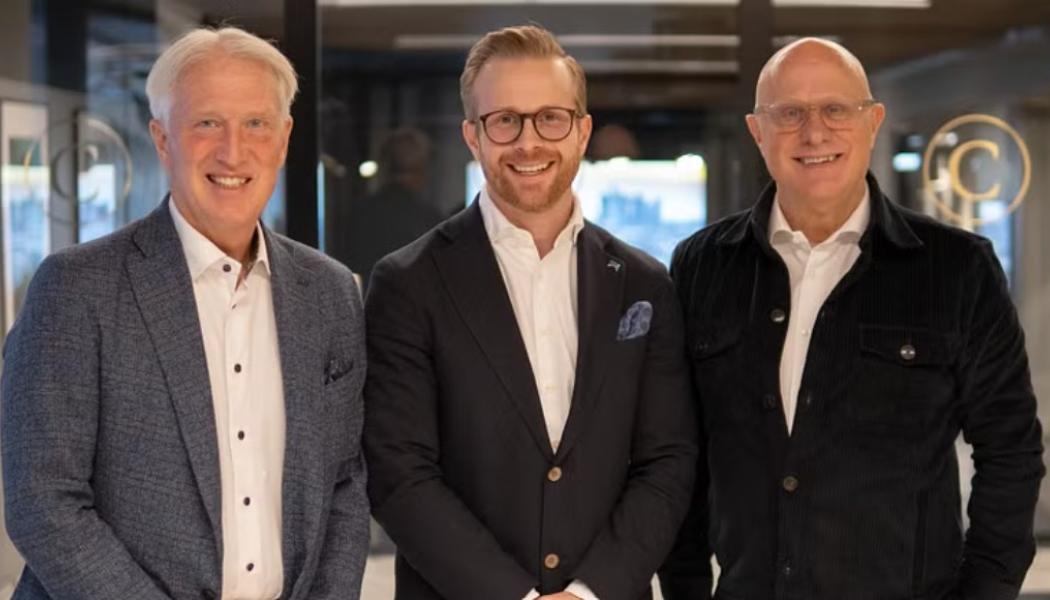Mats Dahlström, Fredrik Kjell och Lennart Hagberg - ägartrio på HusmanHagberg AB