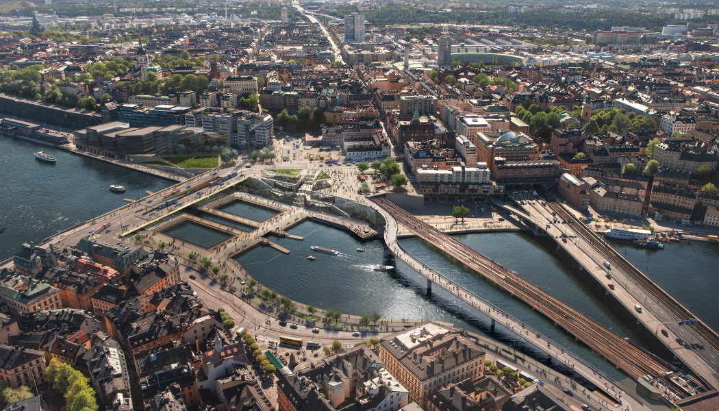 Slussen. Pressbild: Av, DBOXFoster + Partners