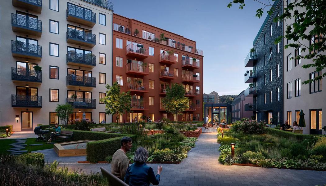 Tambour gård, visualisering av Soul.  Pressbild: Forsåker