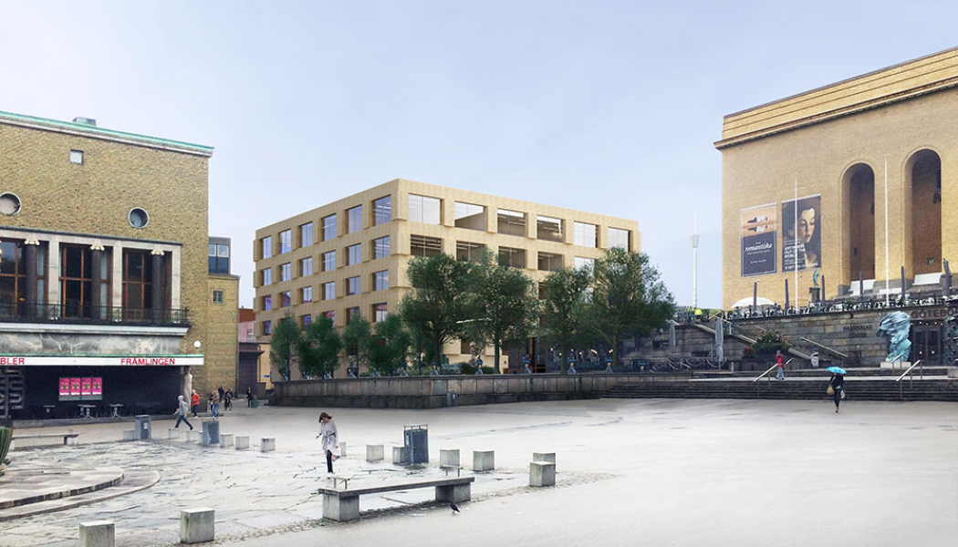 Konstnärliga i centrala Göteborg. Skiss: Tham & Videgård