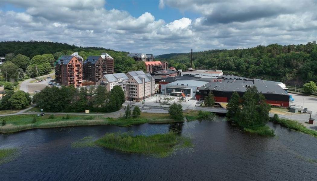    
Stadsutvecklingsområdet Mölnlycke Fabriker. Pressbild: Wallenstam